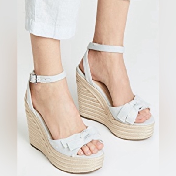 KENDALL & KYLIE LIGHT BLUE WEDGES! 9- NWTIB - Picture 3 of 11